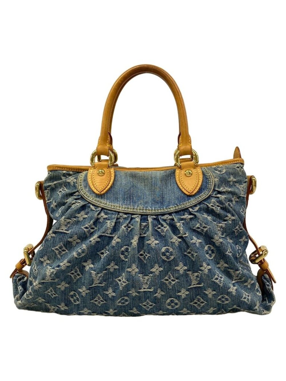 Louis Vuitton Handbag Monogram Denim Neo Cabby GM Blue